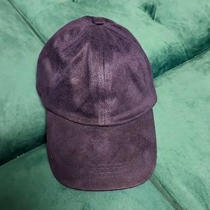 Melrose and Market Blue Suede Baseball Cap.